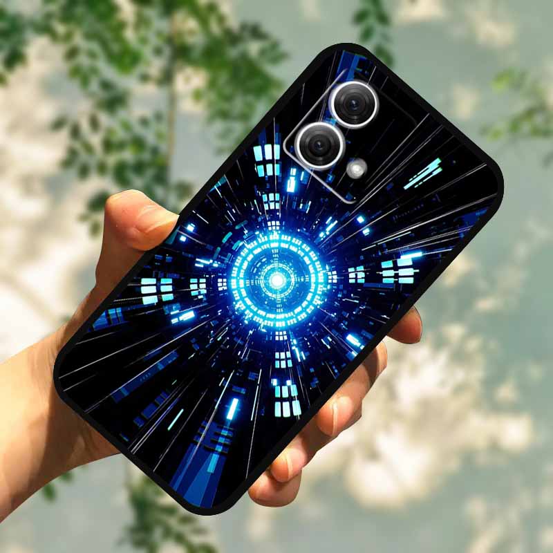 For Motorola Moto G84 5G Case Silicone Soft Wolf Lions Cat Black Bumper Funda Coque for Motorola Moto G54 5G TPU Protective Bag