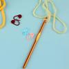 Comfortable Crochet Needles Set Multicolored Handle Crochet Knitting Knitting Needle  Sewing Tools