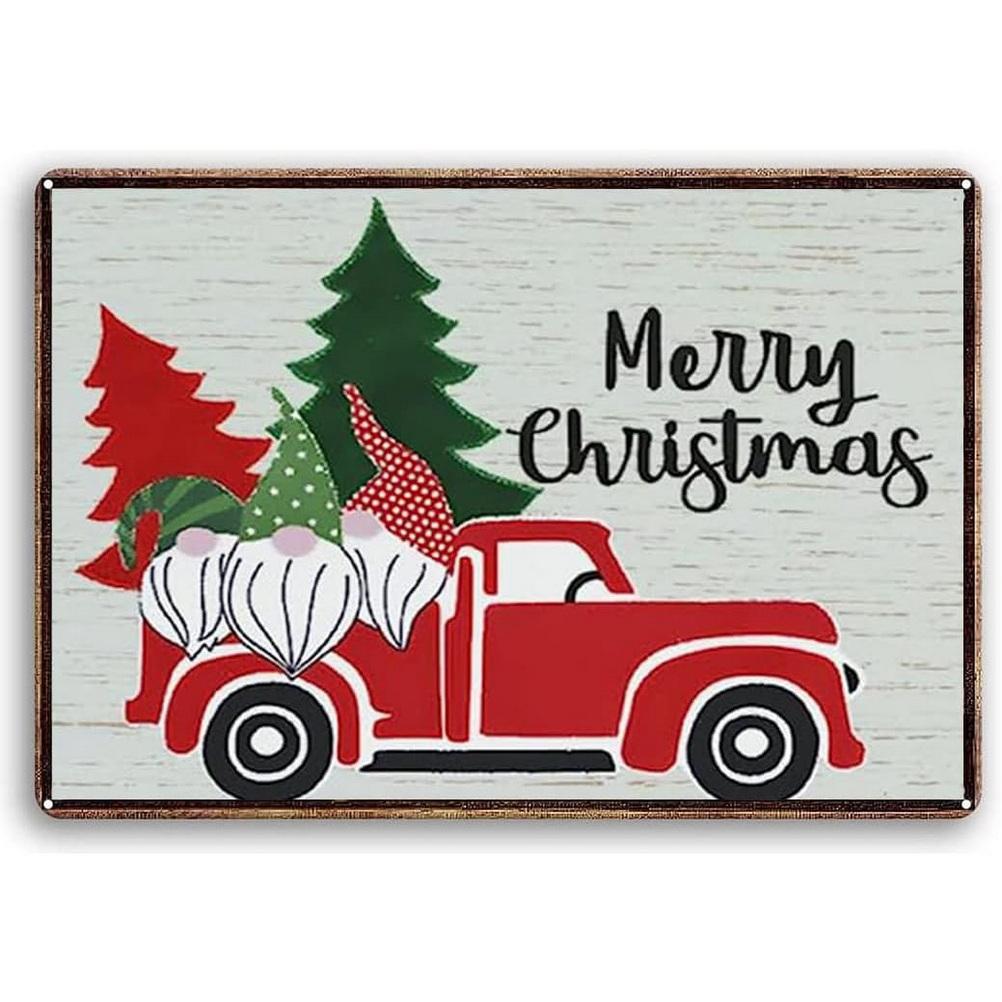 Metal Tin Signs Snow Man Xmas Wall Decoration Plaque Vintage Art Poster Iron Painting for Man Cave Home Cafe Garden Club Bar