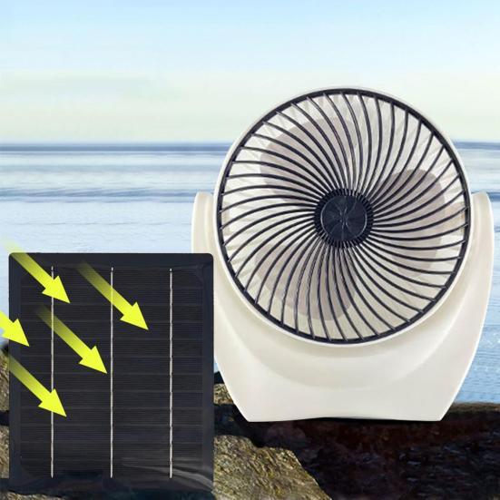 Solar Panel Fan High Conversion Efficiency Strong Airflow Low Noise