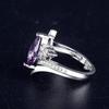 Cao Shi Three-Dimensional Marquise-Cut Geometric Ring for Women, Elegant and Fashionable Japanese-Korean Jewelry
