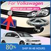BGB1 Golf Hot For VOLKSWAGEN VW 2Pcs ABS Replacement Car Front Grill Badge + Rear Trunk Lid Emblem Logo Accessories For Polo 6R 6C 20