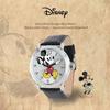 Disney W001868 Mickey Mouse Stříbrné hodinky s černým řemínkem pro muže