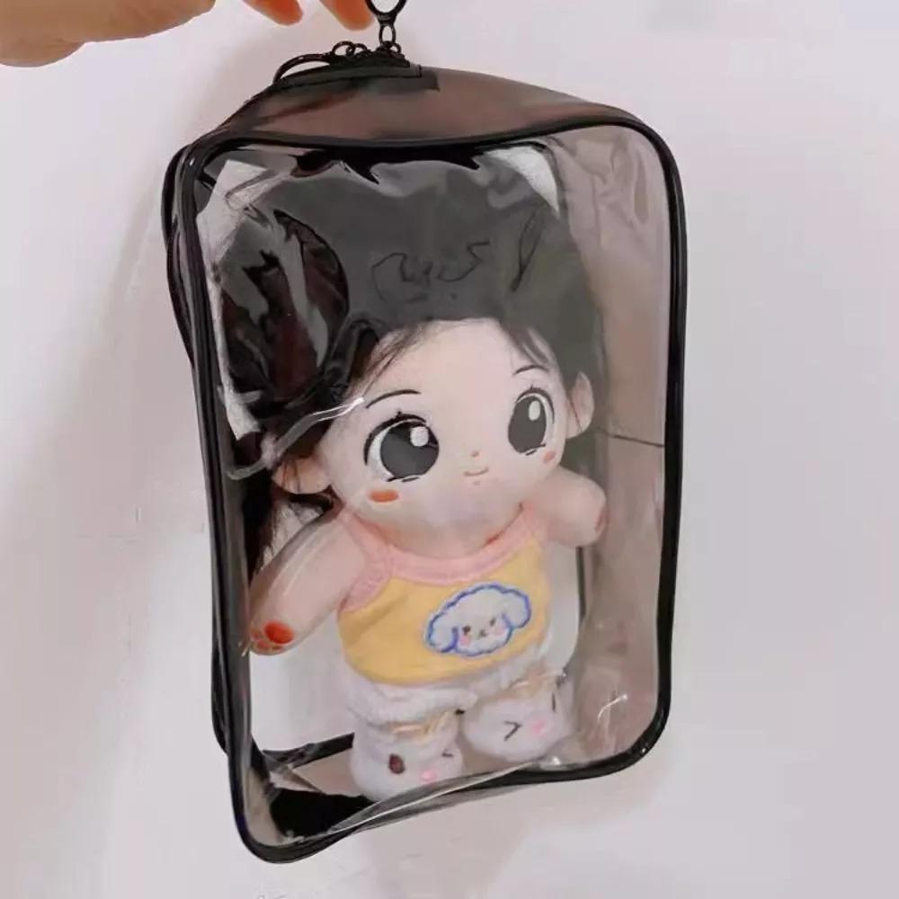 PVC Dustproof Bag Clear Transparent Doll Storage Box Portable Plush Dolls Bag  Outdoor
