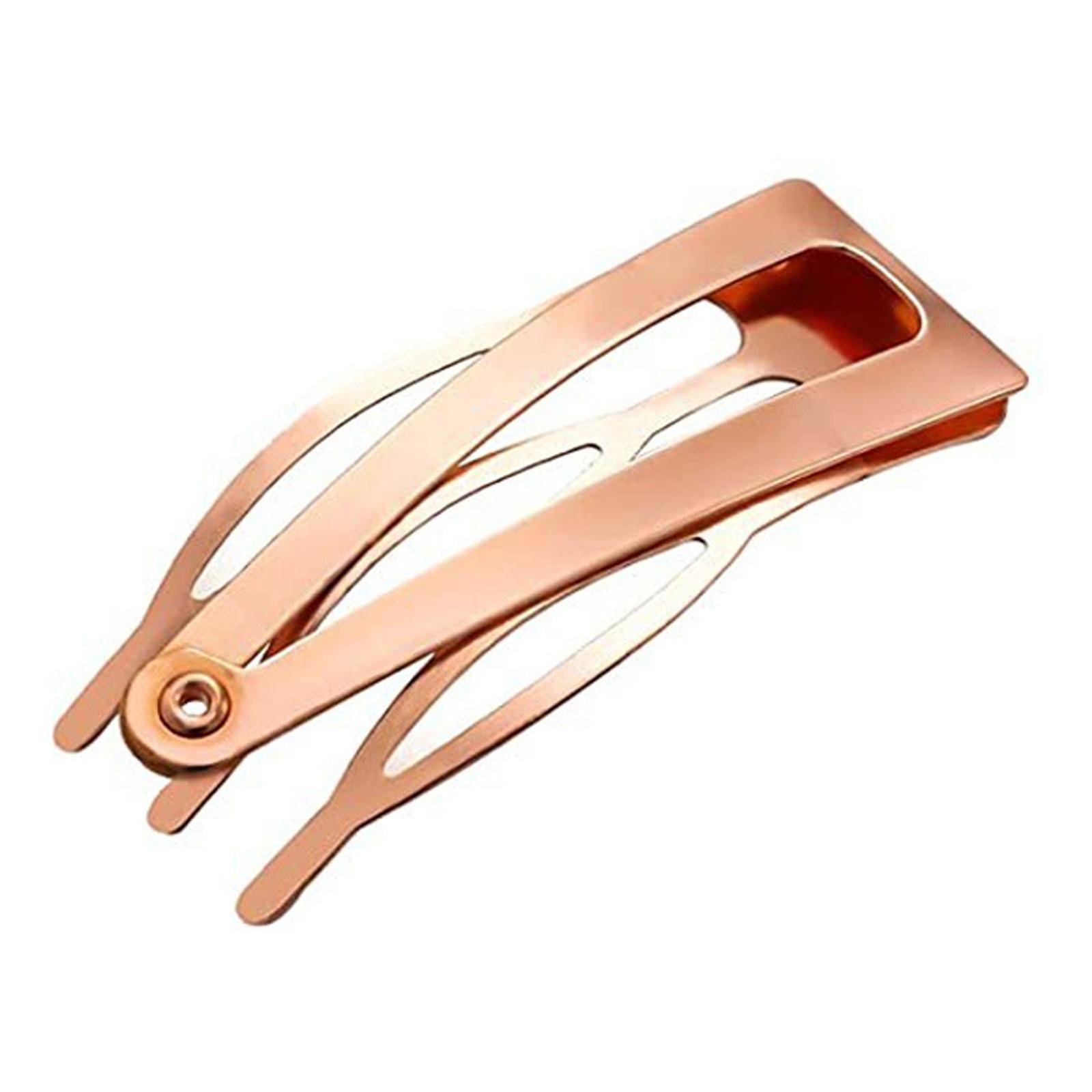 

Double Grip Metal Hair Clip Snap Hair Barrettes for Women Fashionable and Sturdy Hair Shaping Accessories Side Pin 1 золотий