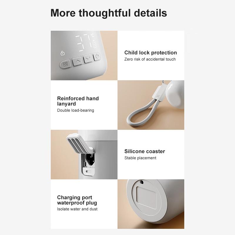 Philips Constant Temperature Cup Wireless Portable Dual-Mode Quick Heating for Milk Making 500ml 500W 3-Pin Plug
