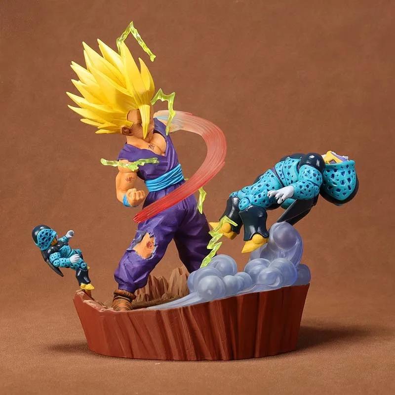 Original SHF Super Saiyan 2 Son Gohan Action Anime Figures Model Toy Gift for Kids Desk Decoration