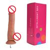 Realistic Dildo Vibrator Remote Control Telescopic Shaking Heated Penis With Suction Vagina Anal Plug Masturbator For Women
