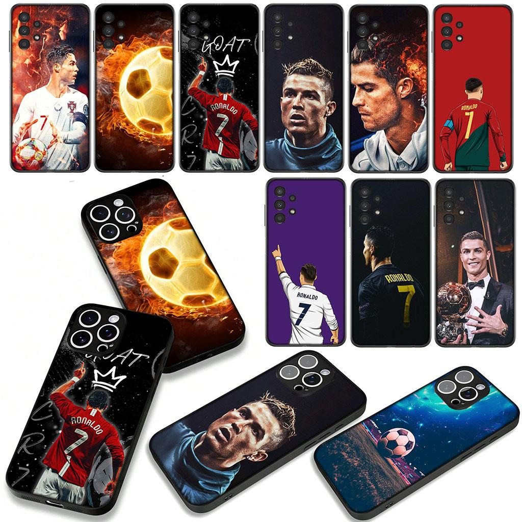 For Samsung Galaxy A25 A37 A57 A12 A14 A41 A50 A51 A70 A71 A72 A21S A04 M15 Note 20 9 8 10 Case Football No7 Star Soccer No 7
