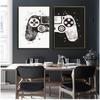 Watercolor Boys Game Poster Print Gamepad Illustration Game Wall Art Picture Joystick Canvas Painting for Kids Room Home Decor