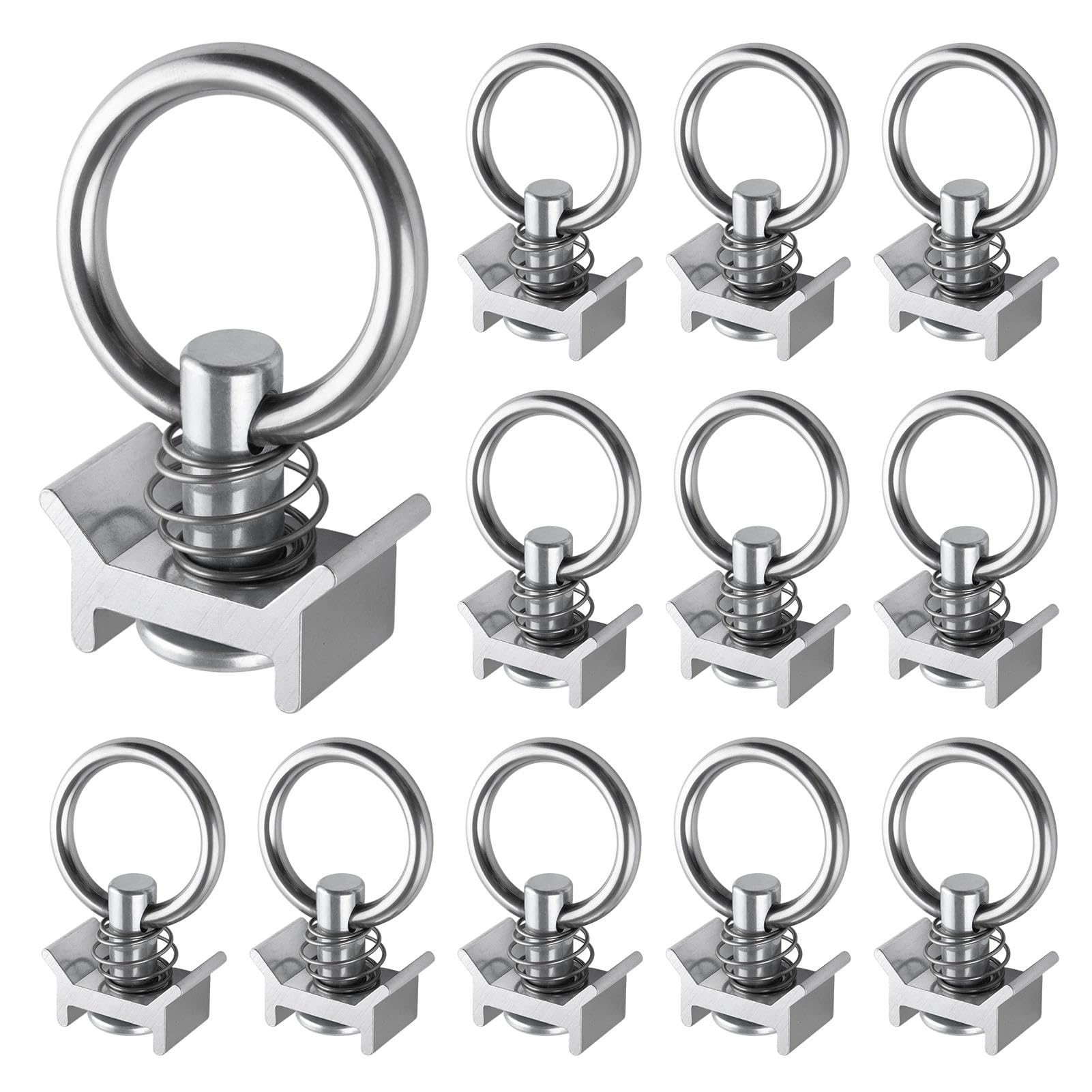 

LEONTOOL L Truck Fitting, Set of 12, Single Stud Fitting, серебряный