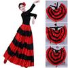 Spanish Bull Dance Skirt Belly Dance Skirt Big Swing Flamenco Skirt Spanish Folk Costume for Mexico Ballet Folklorico