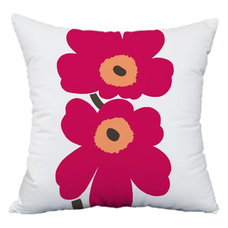 Simple Flower Pattern Pillowcase Dormitory Decoration Office Living Room Sofa Home Pillowcase