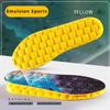 Sports High Deodorant Elasticity 1pair Insoles For Shoes Yellow Sole Breathe For Feet Men Running Insole