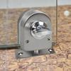 24TE Stainless Steel Glass Door Lock Knob Sliding Floor for Latch Lock Bolt Ground Lock for Bathroom Toilet Shop Glass Doors