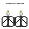 Aluminum Alloy Quick Release Folding Bike Pedals with Bearings for Road Bikes