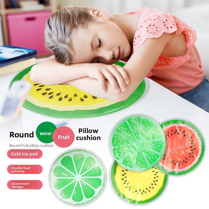 Round Fruit Cold Gel Seat Cushion Office Sedentary Student Nap Chair Pillow Cushion Cooling Cooling Cushion