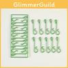 Christmas Tree Ornament Hooks Set Of 10 Plastic Hanging Clips For Holiday Decoration And Gift Use
