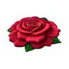 3D Rose Flower Area Rug Non-slip Washable Absorbent Plush Floor Mat Irregular Floral Carpet Indoor Living Room Bedroom Bathroom Kitchen Decoration