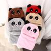 Sell Autumn And Winter Warm Children's Hats And Neck Gaiter Set Rabbit Hat Girls' Fleece Hat