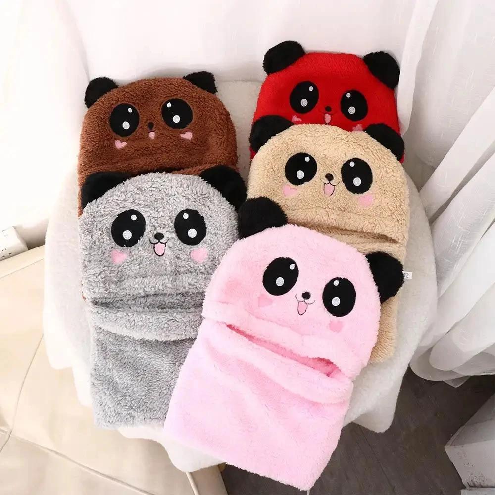 Sell Autumn And Winter Warm Children's Hats And Neck Gaiter Set Rabbit Hat Girls' Fleece Hat