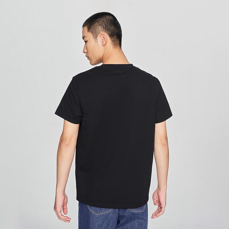 Lee T-Shirts Men's Black Crew Neck Moderate LMT0098104LE00FK11000