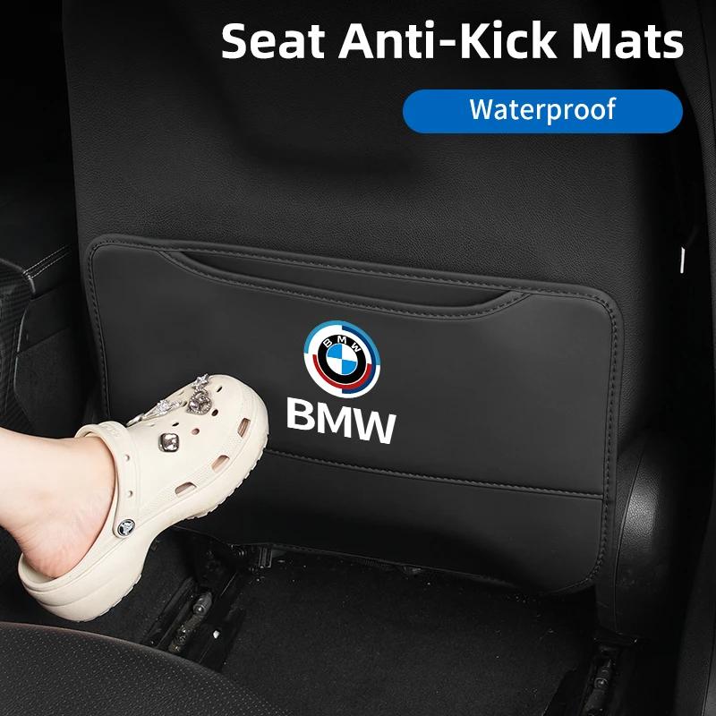 BAGD7 Car Sticker Car Anti-kick Pad Auto Seat Back Organizer Storage Bag For BMW 1 2 3 5 7 Series X1X2X3X4X5X6 G20 G30 G11 G12