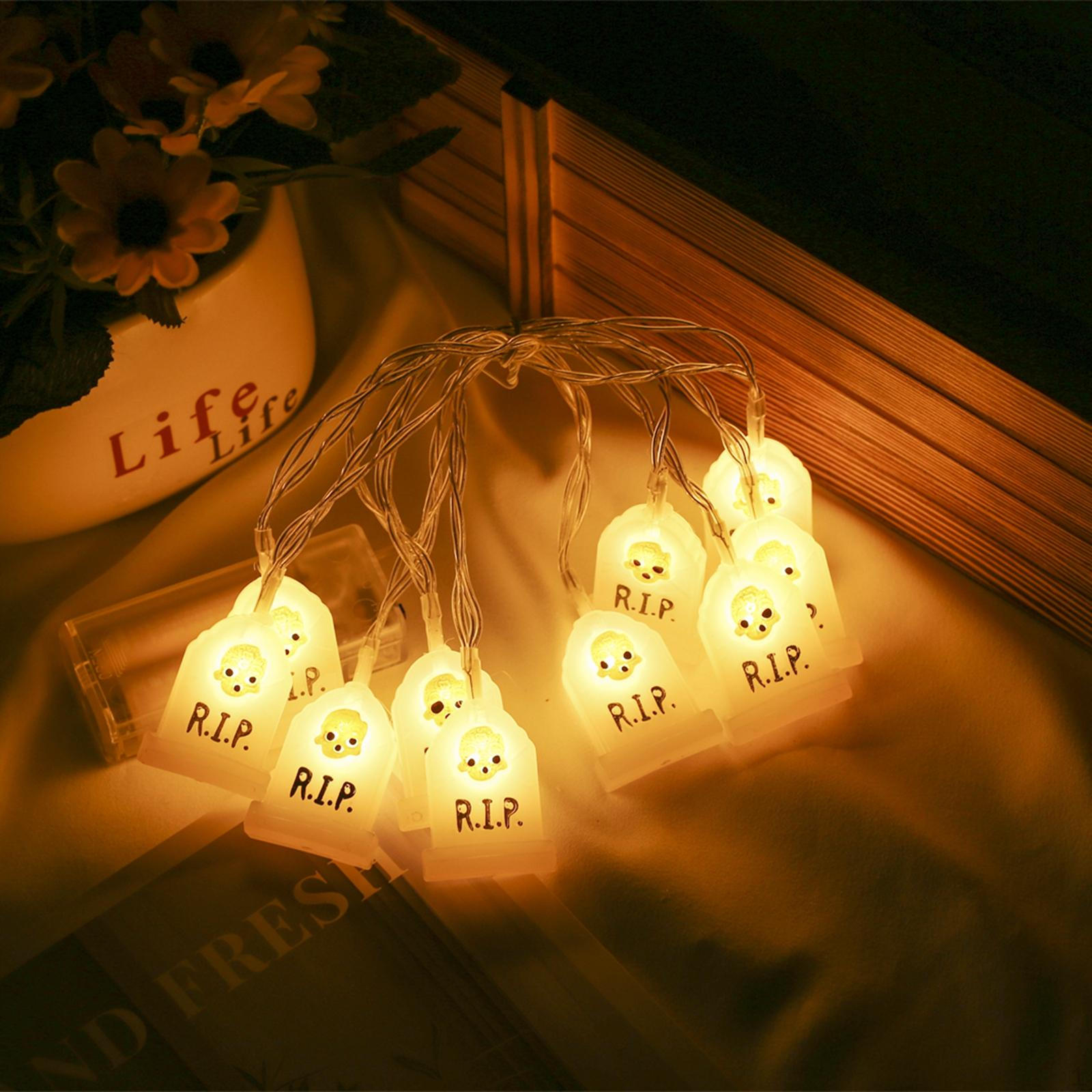 

Halloween Light Spooky Lantern Waterproof for Indoor Bar Festival Decorations 2m 10 Light