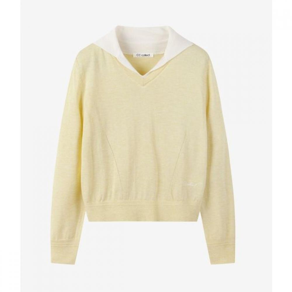 Cc Collect Color Block Knit C261ksk003