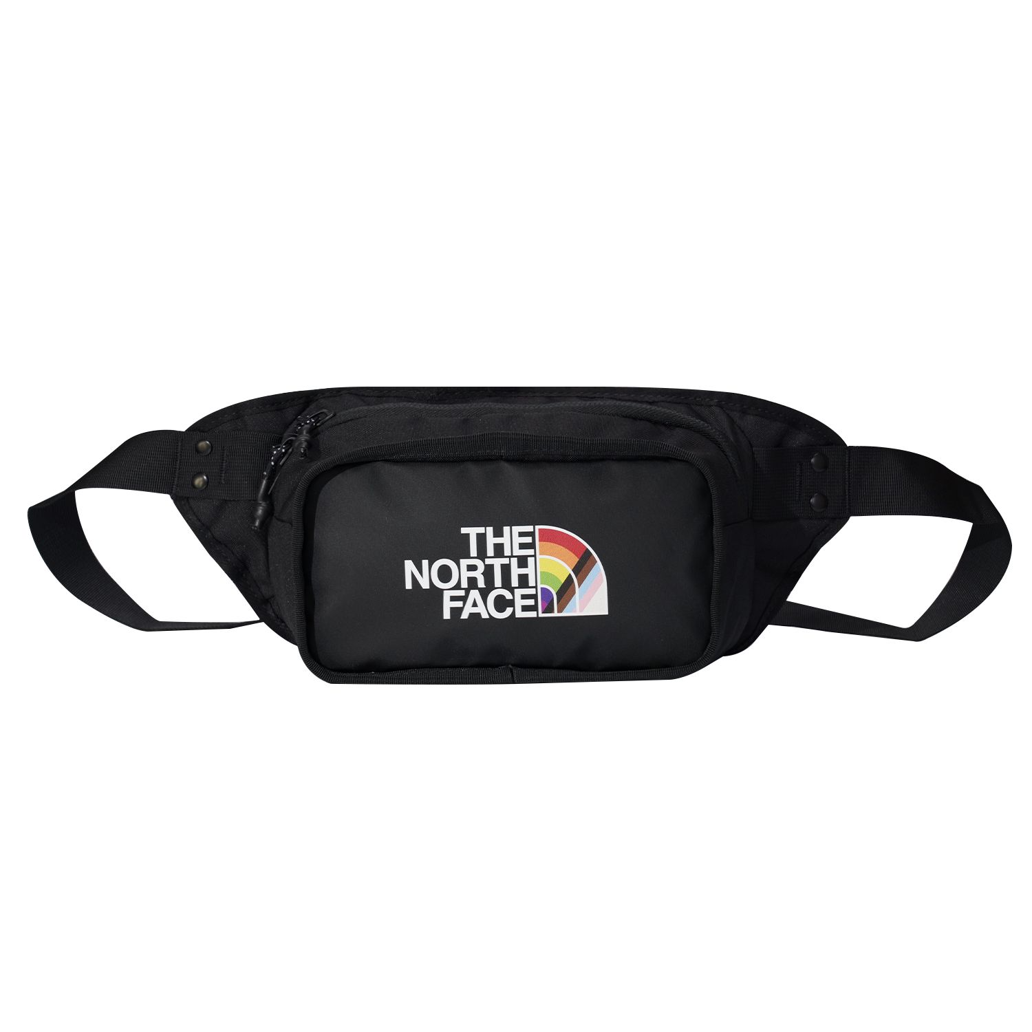

The North Face 4.3L Basic Rainbow Letter Logo Print Portable Waist Bag Chest Bag Crossbody Bag Outdoor Bag Unisex Bags Black NF0A3KZX-6D8 Pure Black