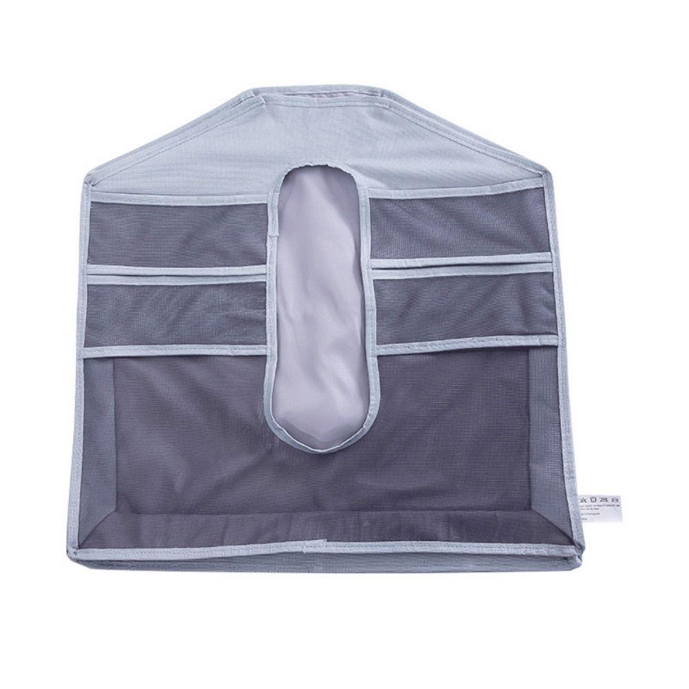 

Тканевый подвесной органайзер для шкафа, настенный, устойчивый к царапинам, для хранения носков, подвесная сумка, экономящая место, сумка для хранения мелочей, спальня серый