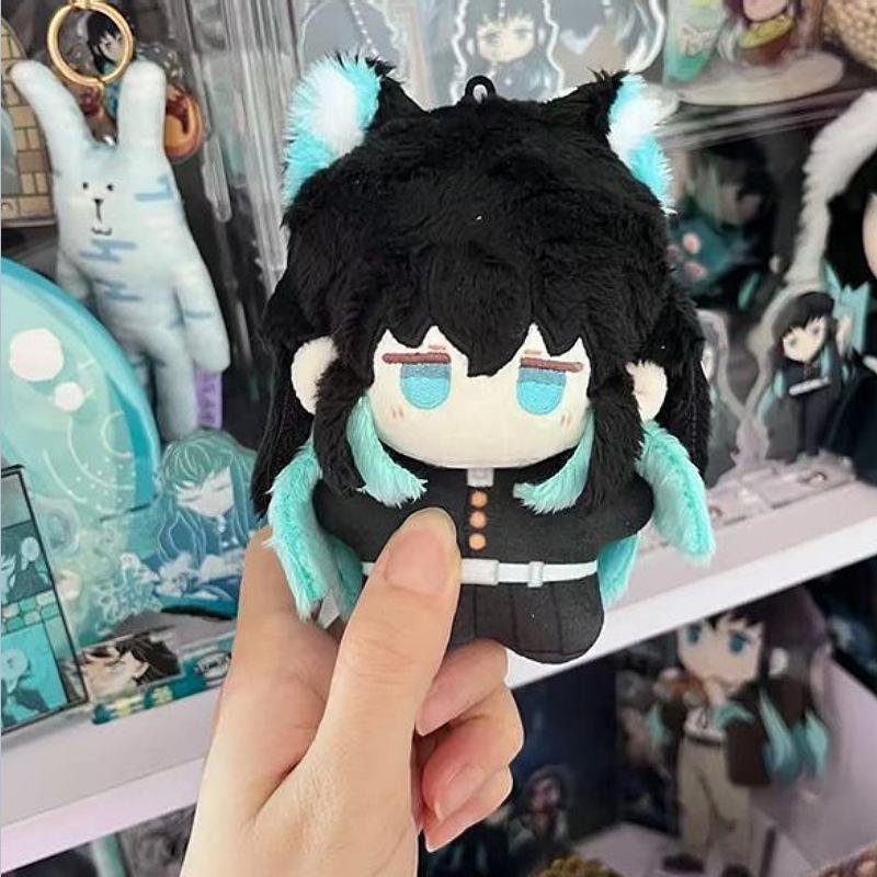 10cm Anime Demon Slayer Kimetsu No Yaiba Plush Kamado Tanjiro Agatsuma Zenitsu Hashibira Inosuke Tomioka Giyuu Pendant Doll Toys Cuddly Stuffed Fluffy