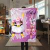 1PC Majin Buu  Print Flannel Blanket, High Quality All Seasons, Home Decor, Warmth and Comfort, Perfect for Christmas Gifts