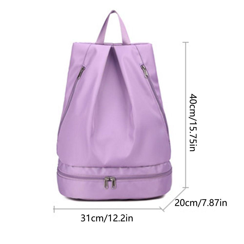 Lightweight Wet Dry Separation Fitness Bag Foldable Waterproof Swimming Backpack Large Capacity Expansion Travel Handbag Gym
