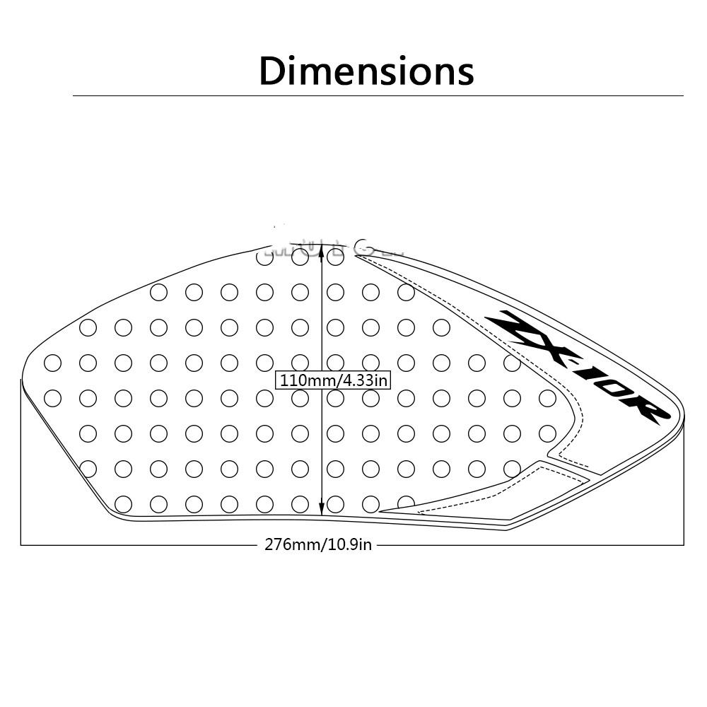 Motorcycle Anti-Heated Gas Tank Side Traction Knee Protector Anti Slip Pad For Kawasaki Ninja ZX10R ZX-10R ZX 10R