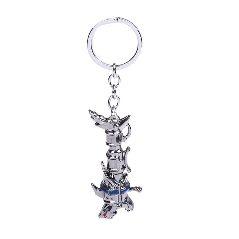 League Of Legendes Jinx Canon Porte-clés Anneaux de clés en métal Pour Cadeau Porte-clés
