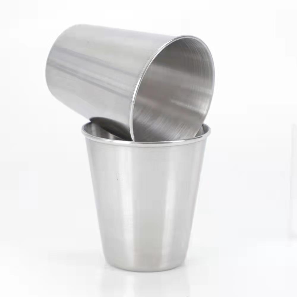 Pahar de vin din oțel inoxidabil de 75 ml, ceașcă deschisă ondulată cu un singur strat pentru băuturi reci, bere și multe altele.