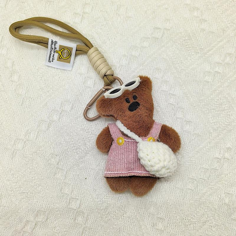 

Милый брелок-подвеска в виде маленького медвежонка Кавайный мультяшный медведь Брелок Прелестные подвески для сумки Украшение для подвешивания на рюкзак Аксессуары для ключей A2
