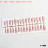 30Pcs DIY Nail Art Decoration Accessories Cat's Eye Macaroon Gradient Star False Nails Wearable Manicure
