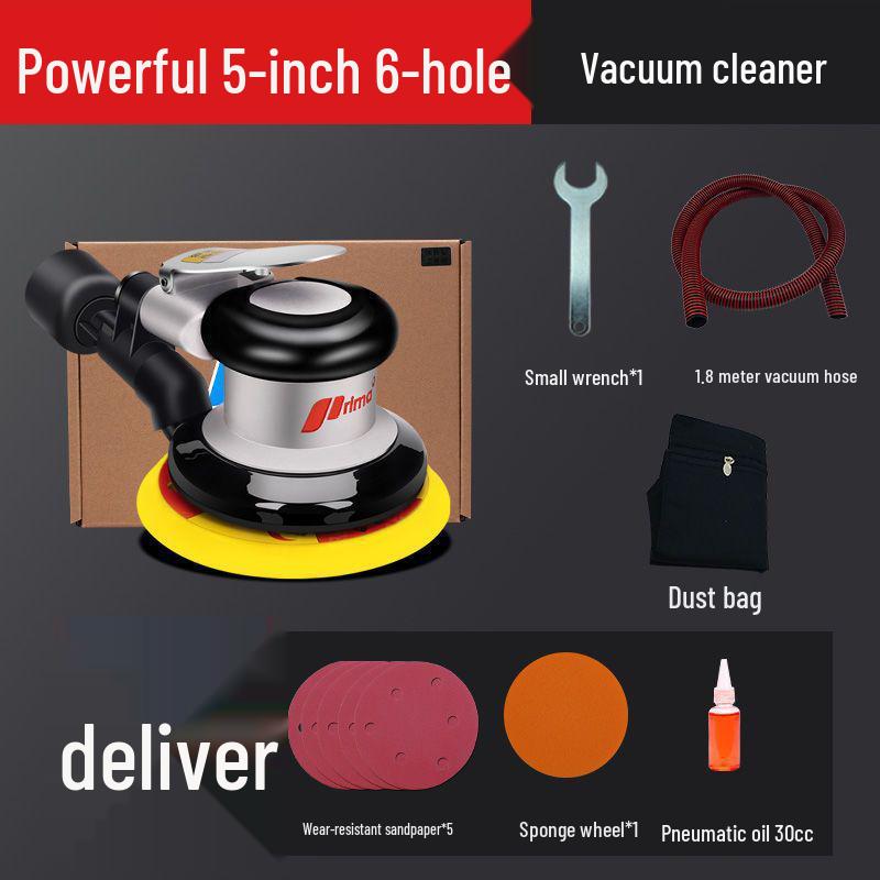 Handheld Air Grinder: Pneumatic Sandpaper Machine for Dry Grinding, Car Waxing & Polishing
