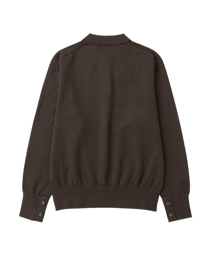 XOX Essential Collared Neck Crop Knit [Brown]