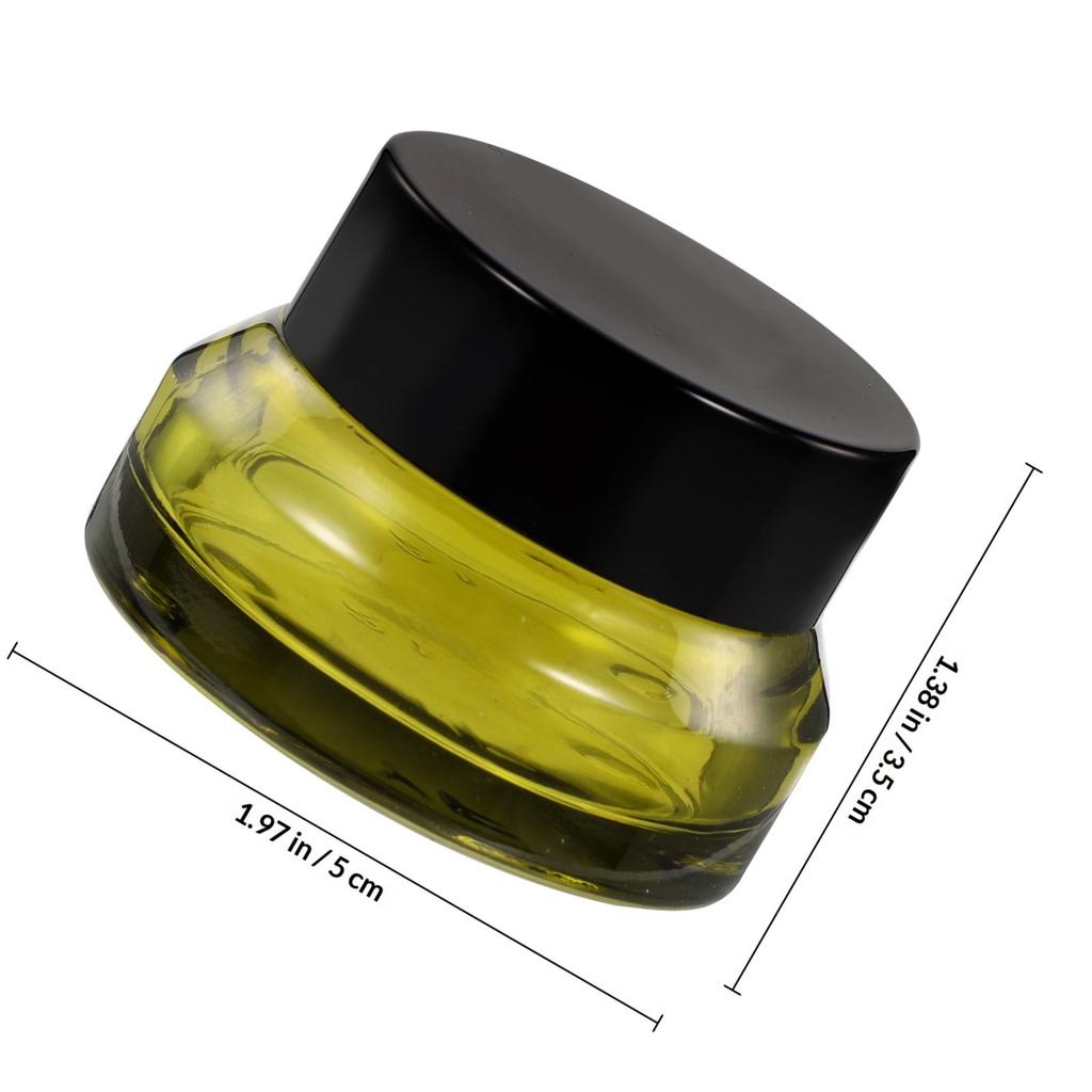 5Pcs Refillable Cream Containers 15G Travel Jars with Lids for Lotion Makeup Body Butter Nail Tips Beads Glitter Gems
