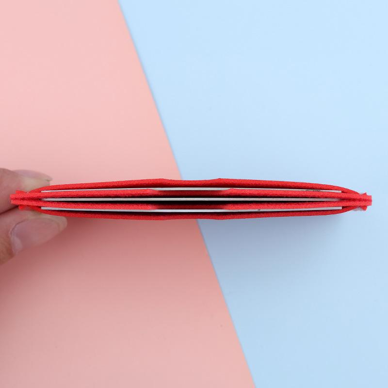 Ultra-dünner Kartenhalter für Damen, Kompakt mit 3 Fächern für Karten & Ausweise