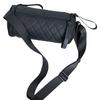 New Single Shoulder Cylindrical Bag, Casual Diamond Grid Oxford Cloth Crossbody Bag, Wide Shoulder Strap, Embroidered Grid Commuting Bag, Trendy