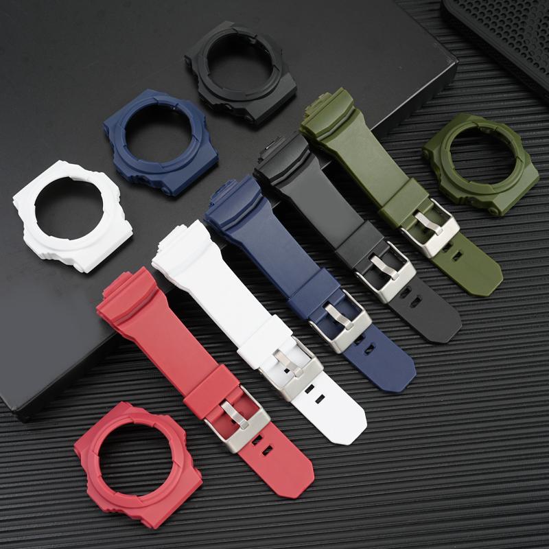 Cinturino+Cassa in Resina per Casio GA-150 200 201 GLX 100 Custodia Cinturino in Silicone Morbido Accessori di Ricambio Strumento Regalo