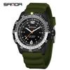 Sanda Quartz Solar-Powered Luminous Watch with Rotating Bezel and Long Battery Life - New Student Model