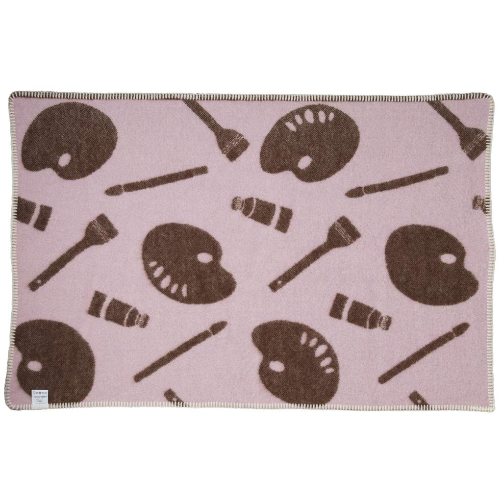 Namurataiseidou Sketch Blanket, Lithuanian Wool Blanket, Reversible, 100% Wool, 65 X 100 Cm