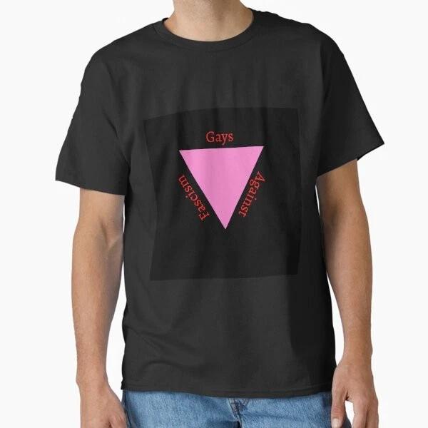 Gays Against Fascism Historical Pride Design Cl Made In UsaAus TShirt S2xl S