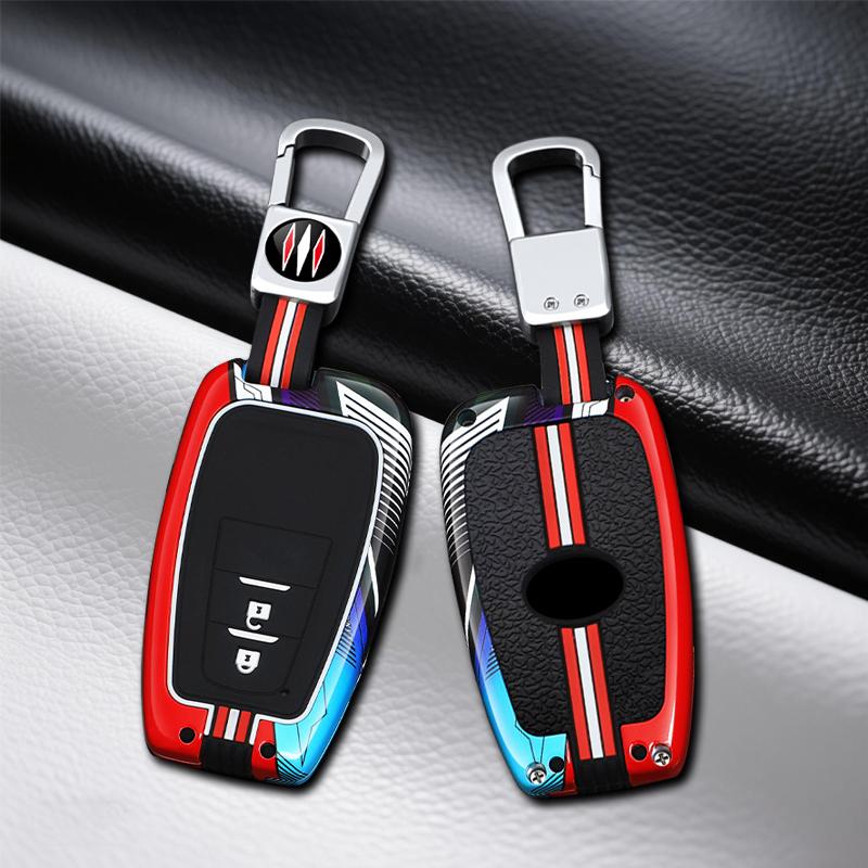 Car Key Case Cover Protective Shell Fob For Toyota Prius Camry Corolla C-HR CHR RAV4 Prado 2018 2022 Car Key Decoration Shell
