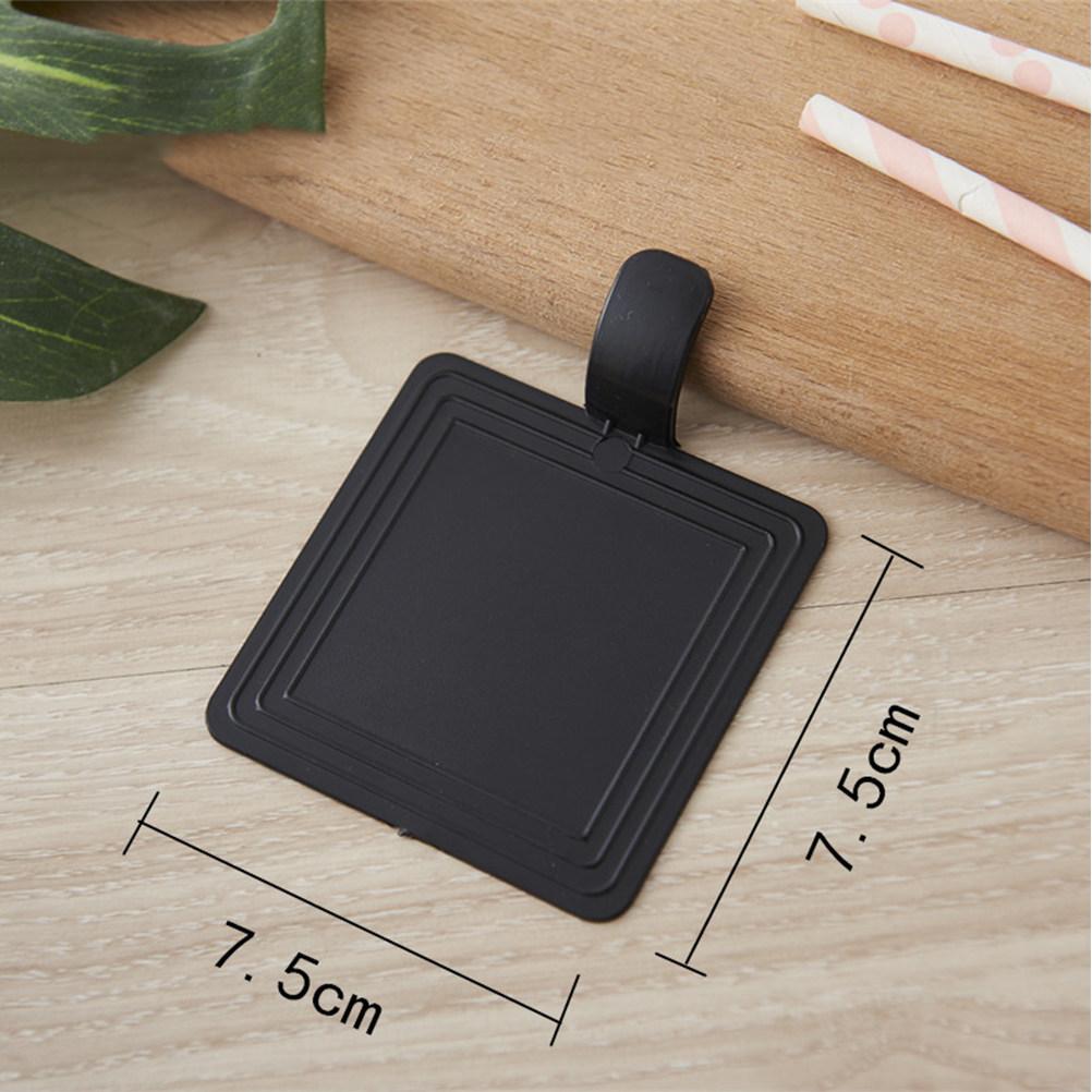 

100Pcs Mousse Base Boards Rectangular Cake Boards Dessert Tray Birthday Wedding Black 10x6cm Cake Tools Bake Display
